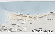 Shaded Relief 3D Map of Kyrenia, semi-desaturated