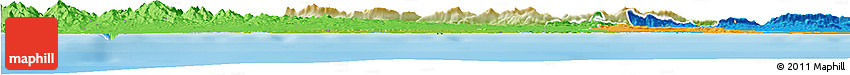 Physical Horizon Map of Kyrenia, political outside