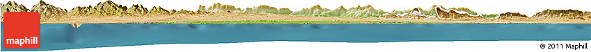 Physical Horizon Map of Kyrenia, satellite outside