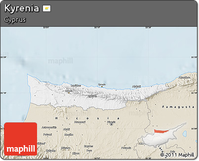 Classic Style Map of Kyrenia