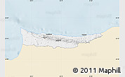 Classic Style Map of Kyrenia, single color outside