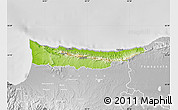 Physical Map of Kyrenia, lighten, desaturated