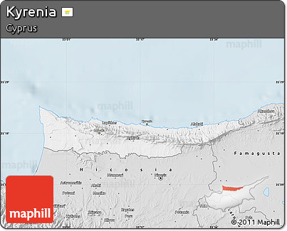 Silver Style Map of Kyrenia