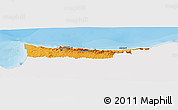 Political Panoramic Map of Kyrenia, single color outside