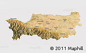 Satellite 3D Map of Nicosia, cropped outside