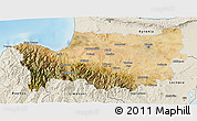 Satellite 3D Map of Nicosia, shaded relief outside