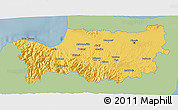 Savanna Style 3D Map of Nicosia, single color outside