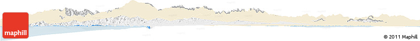 Classic Style Horizon Map of Nicosia, single color outside