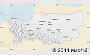 Classic Style Map of Nicosia, single color outside