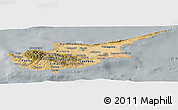 Satellite Panoramic Map of Cyprus, lighten, semi-desaturated