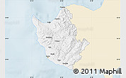 Classic Style Map of Paphos, single color outside