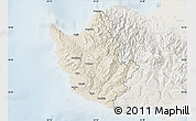 Shaded Relief Map of Paphos, lighten
