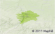 Physical 3D Map of hl.m. Praha, lighten