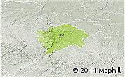 Physical 3D Map of Praha, lighten, semi-desaturated