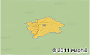 Savanna Style 3D Map of Praha, single color outside