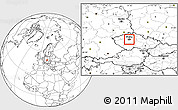 Blank Location Map of Praha