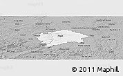 Gray Panoramic Map of Praha