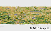 Satellite Panoramic Map of Praha