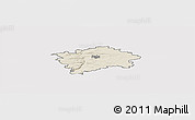 Shaded Relief Panoramic Map of Praha, cropped outside