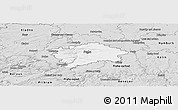 Silver Style Panoramic Map of Praha