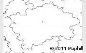 Blank Simple Map of Praha, no labels