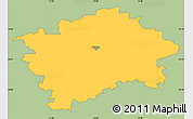 Savanna Style Simple Map of Praha, single color outside