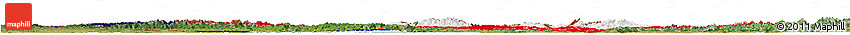 Flag Horizon Map of Czech Republic, satellite outside