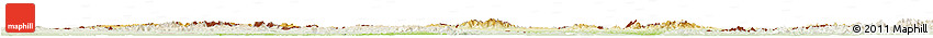 Physical Horizon Map of Czech Republic, lighten