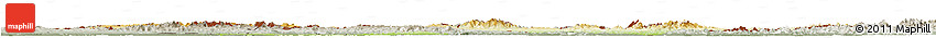 Physical Horizon Map of Czech Republic, semi-desaturated