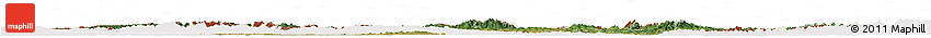 Satellite Horizon Map of Czech Republic, cropped outside