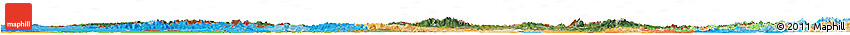 Satellite Horizon Map of Czech Republic, political outside