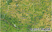 Satellite 3D Map of Jihočeský kraj