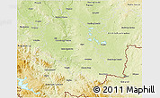 Physical 3D Map of České Budějovice