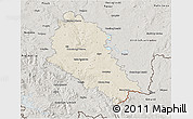 Shaded Relief 3D Map of České Budějovice, semi-desaturated