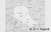Silver Style 3D Map of České Budějovice