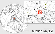 Blank Location Map of České Budějovice