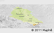 Physical Panoramic Map of České Budějovice, lighten, desaturated