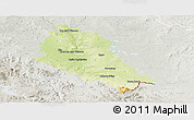Physical Panoramic Map of České Budějovice, lighten, semi-desaturated