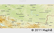 Physical Panoramic Map of České Budějovice