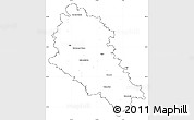 Blank Simple Map of České Budějovice, cropped outside