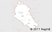 Classic Style Simple Map of České Budějovice, cropped outside