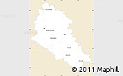 Classic Style Simple Map of České Budějovice, single color outside