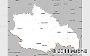 Gray Simple Map of Český Krumlov