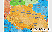 Political Shades Map of Jihočeský kraj