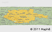 Savanna Style Panoramic Map of Jihočeský kraj