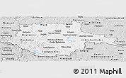 Silver Style Panoramic Map of Jihočeský kraj