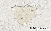 Shaded Relief 3D Map of Písek, lighten