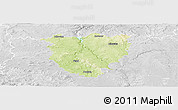 Physical Panoramic Map of Písek, lighten, desaturated