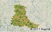 Satellite 3D Map of Strakonice, lighten