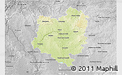 Physical 3D Map of Tábor, desaturated